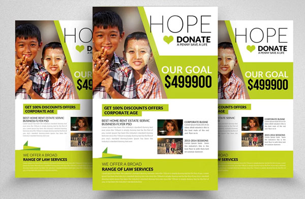 Donation And Kids Charity Flyer