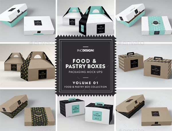 Donut Pastry Packaging Mockups