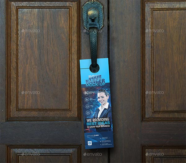 Door Hanger Branding Mock-up