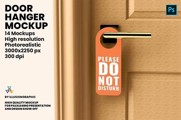 Door Hanger Mockup Design