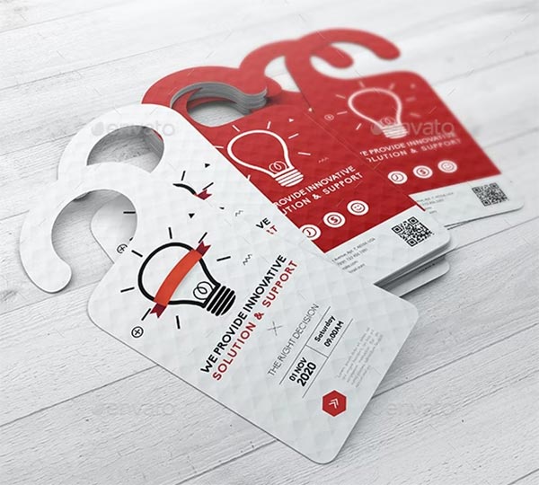 Door Hanger Mockup Designs