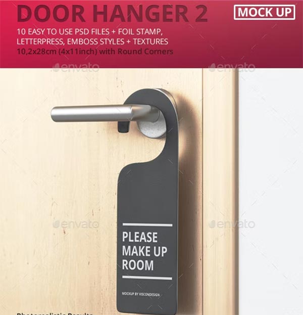 Door Hanger Mockup Template