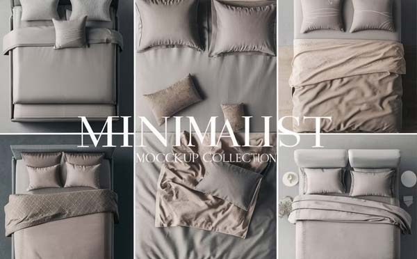 Double Bedding Mockup Photoshop Download