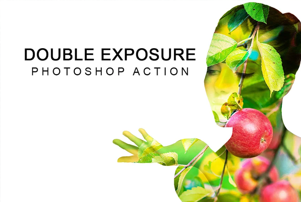 Double Exposure Photoshop Actions Template