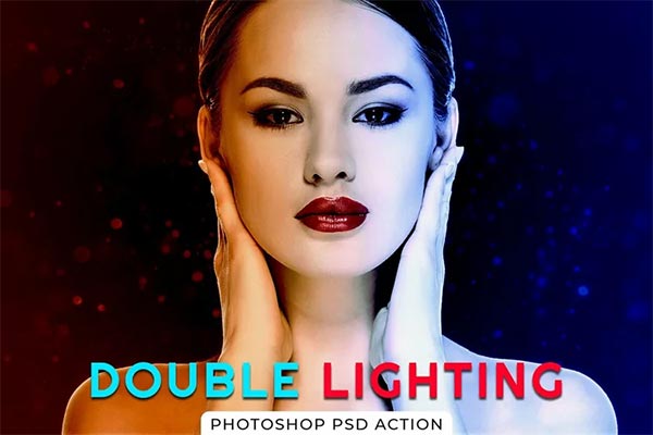 Double Lighting Photoshop PSD Action
