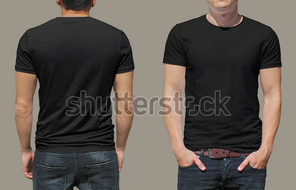 Download Black T-shirt Mockup Template