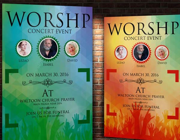 Download Christ Worship Concert Flyer Template