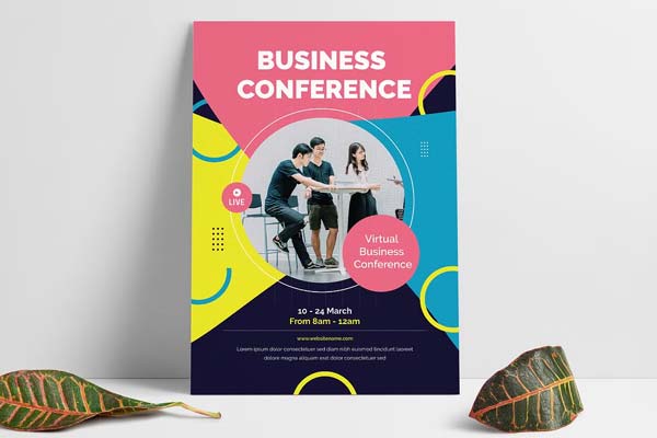 Download Conference Flyer Editable Template