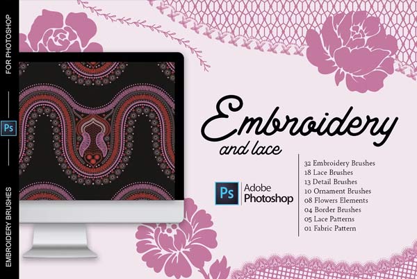 Download Embroidery Brushes For Photoshop