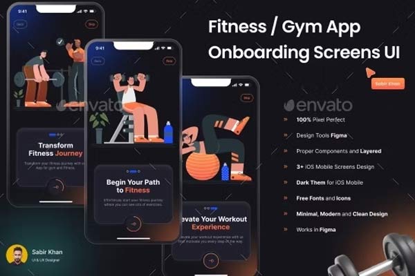 Download Gym Onboarding Screens