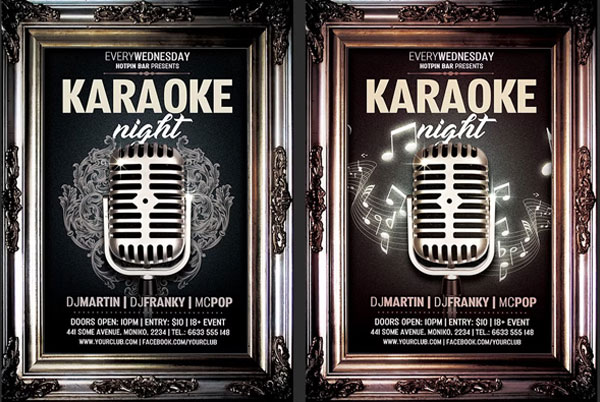 Download Karaoke Night Flyer Templates