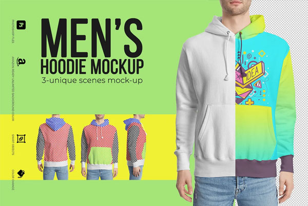 Download Men's Hoodie Mockup