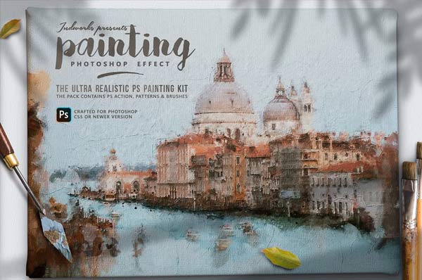 Download Sample Oil Paint Photoshop Actions