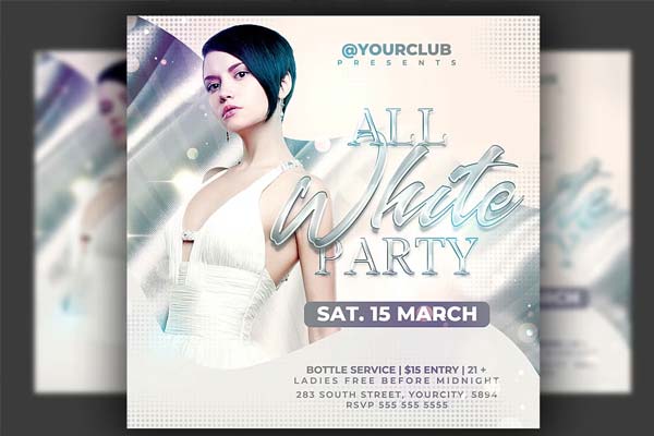 Download Sample White Party Flyer Templates