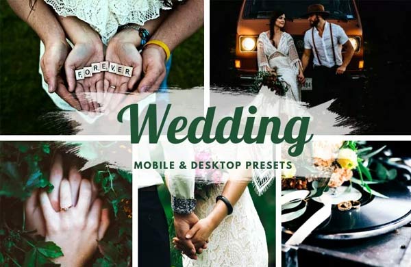 Download Wedding Mobile and Desktop Lightroom Presets