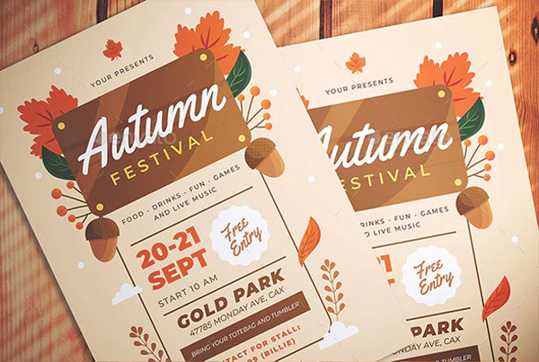 Downloadable Autumn Festival Flyer