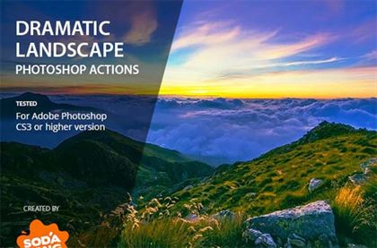 Dramatic Landscape Photoshop Actions