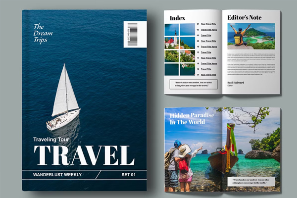 Dream Travel Magazine Template