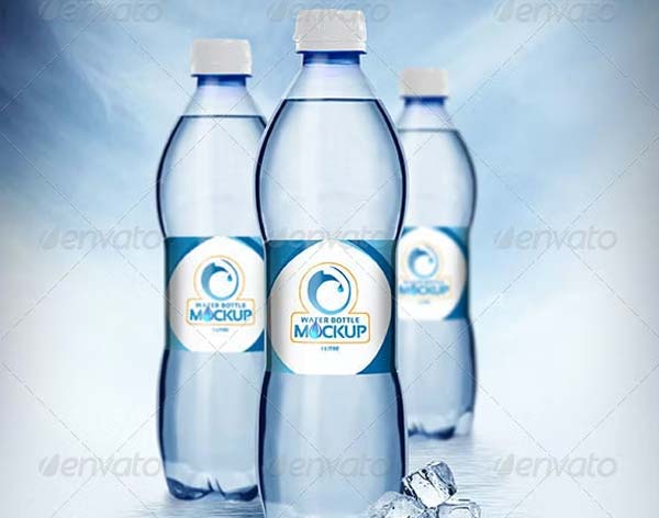 Drinking Water Plastic Bottle Mockups