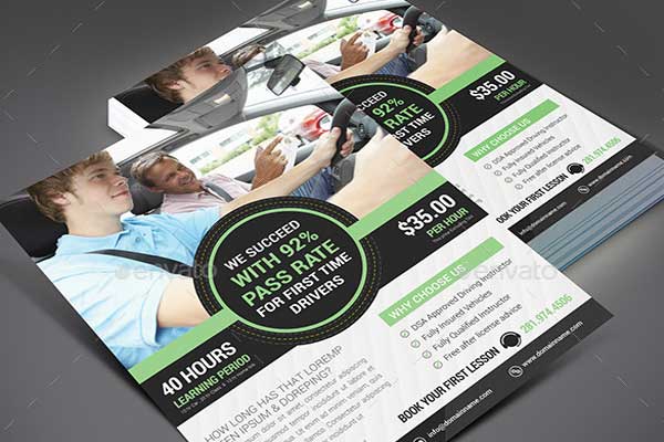 Driving School Flyer Template
