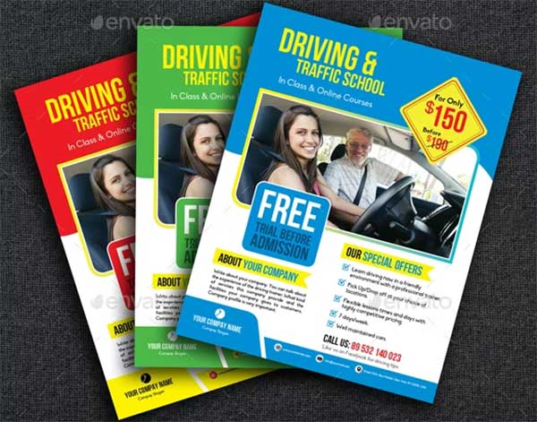 Driving Training Flyer Template