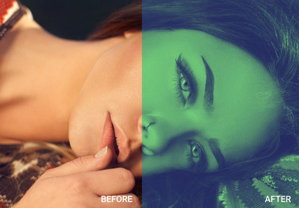 Duotone Effect Photoshop Actions Template