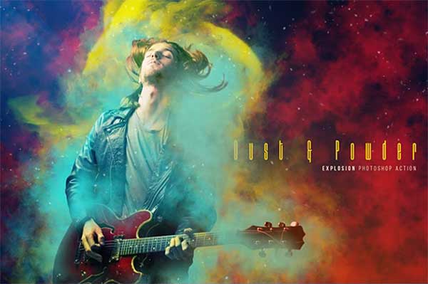 Dust & Powder Explosion Photoshop Action