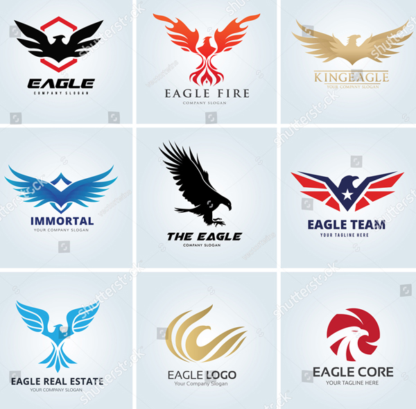 Eagle Logo Design Set