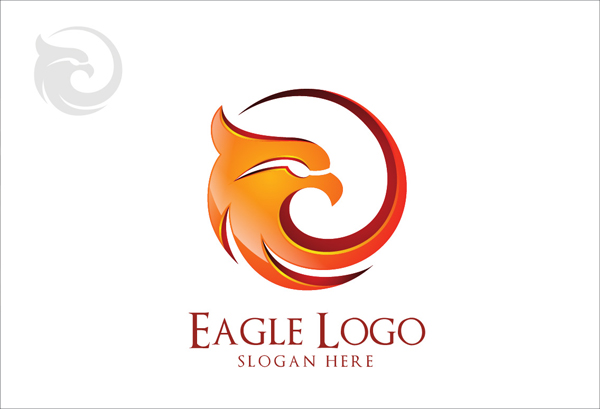 Eagle Logo in Circle