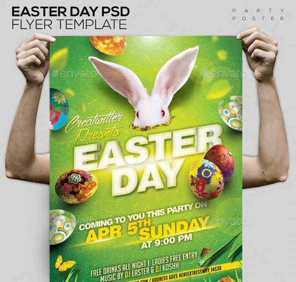 Easter Day PSD Template Flyer/Poster