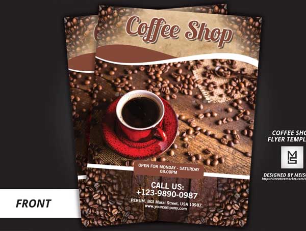 Easy to Edit Coffee Shop Flyer Template