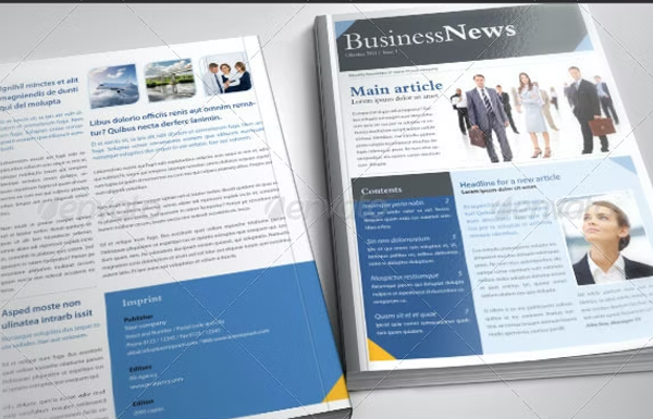 Easy To Modify Professional Business Newsletter Template