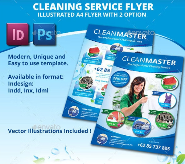 Eco - Cleaning Service A4 Flyer