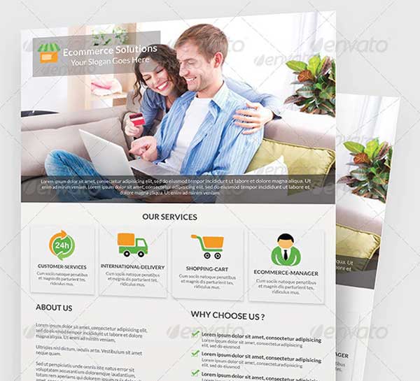 Ecommerce Solution Flyer Template