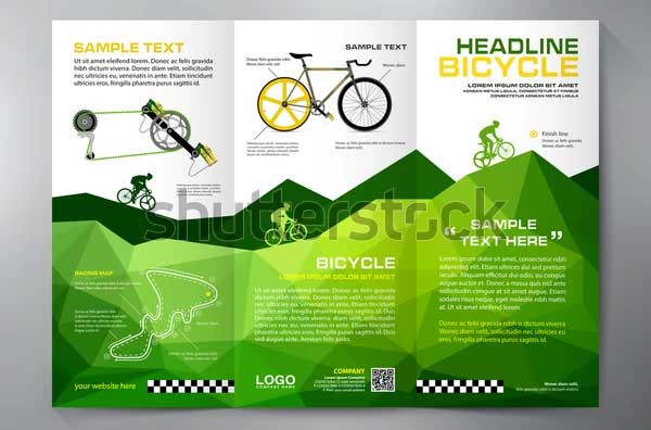 Editable Bike Rental Brochure