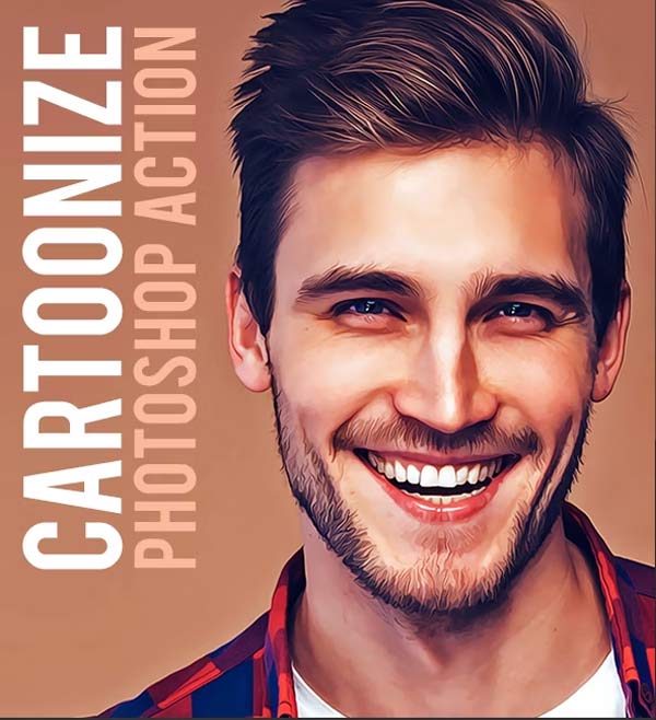 Editable Cartoon Photoshop Actions Download