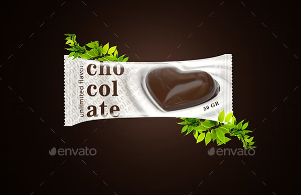 Editable Chocolate Bar Mockup