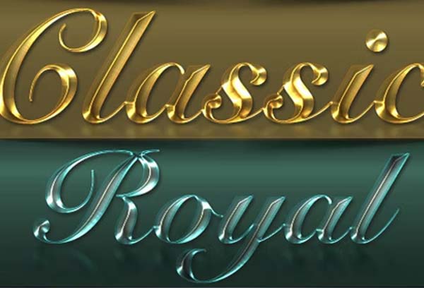Editable Classic Metal Photoshop Styles