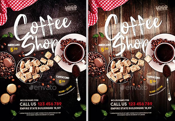 Editable Coffee Shop Flyer