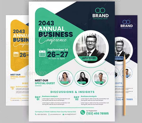 Editable Conference Flyer Templates