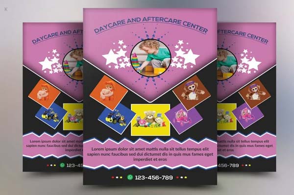 Editable Daycare Flyer Design Template