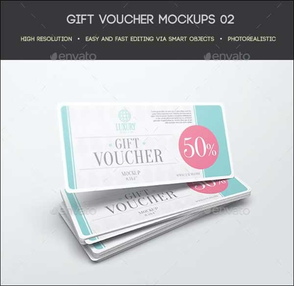 Editable Gift Voucher Mockups