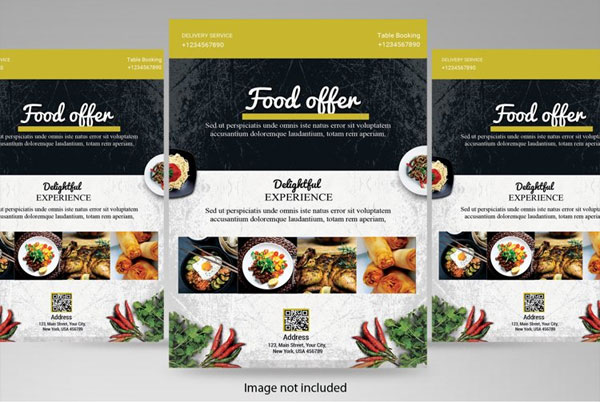 Editable Healthy Food Flyer Template