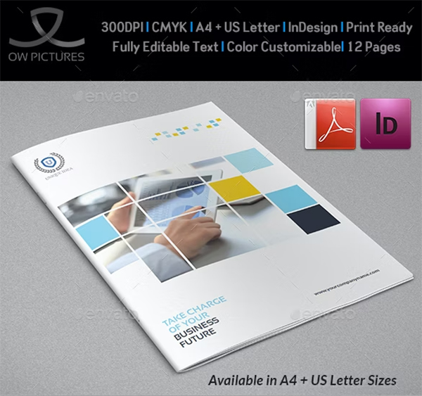 Editable IT Company PSD Brochure Template