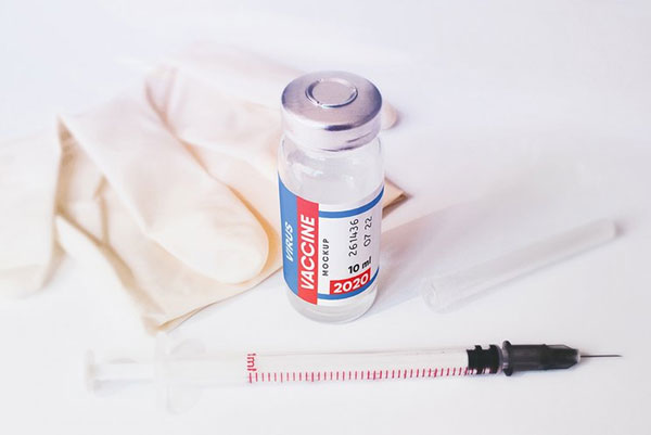 Editable Injection Vaccine Bottle Mockup
