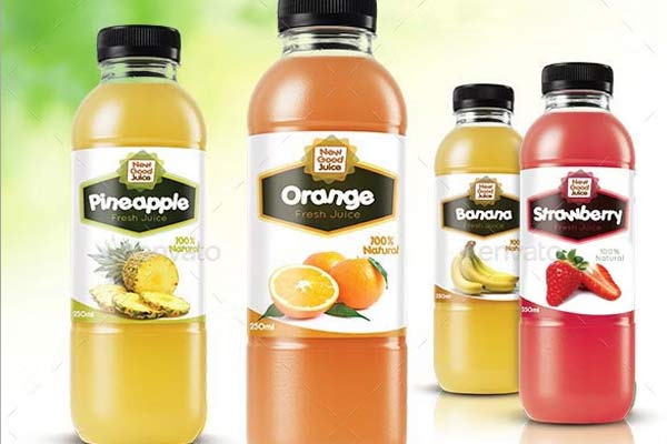 Editable Juice Bottle Label Templates