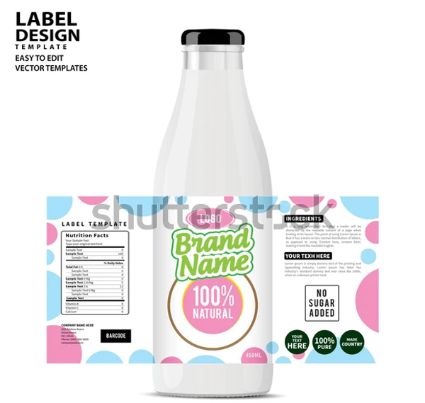 Editable Juice Bottle Label Templates