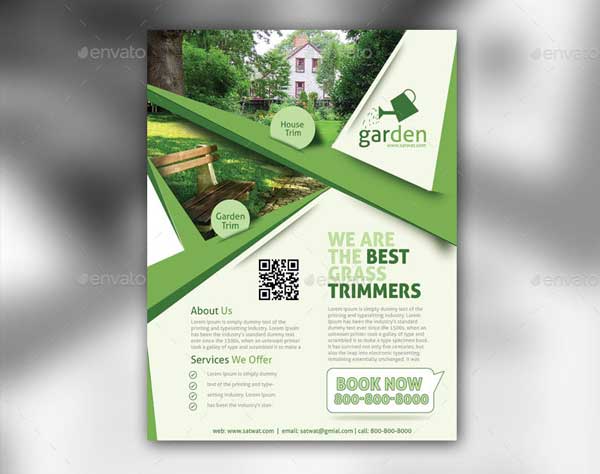 Editable Lawn Care Service Flyer Template