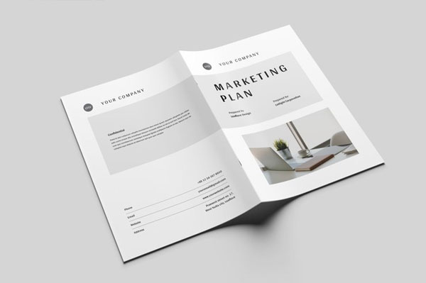 Editable Marketing Plan Brochure