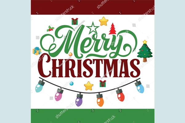 Editable Merry Christmas Template Free Download